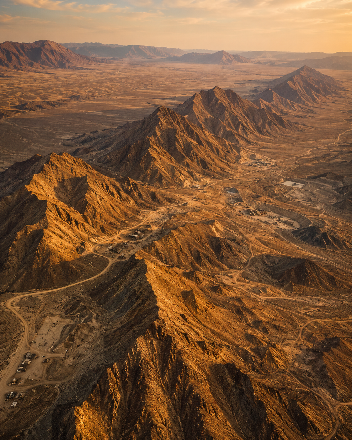 Aerial view of the Chagai District mineral belt, Balochistan
